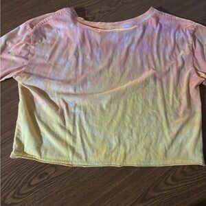 Orange and yellow tie dye tshirt